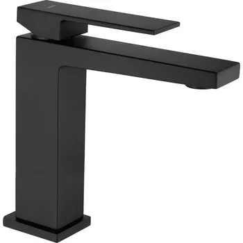 Vodovodní baterie Sapho SPECTRE stojánková umyvadlová baterie, výška 180mm, černá mat - 1102-74B