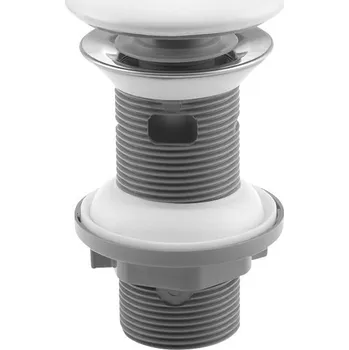 Sifon Isvea Umyvadlová výpust 5/4“, click-clack, keramická zátka, 20-70mm, bílá - 38TP0171I