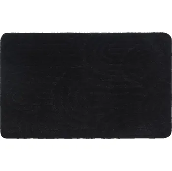 Koupelnová předložka Aqualine RIST koupelnová předložka, 50x80cm, 100% polyester, protiskluz, černá - NI8591