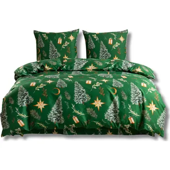 Povlečení POVLEČENÍ POVLAKY 160X200 BAVLNA SATÉN + 2 POVLAKY NA POLŠTÁŘE 70X80 JELEN