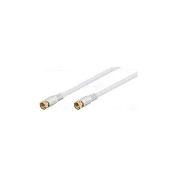 Audio kabel Kabel 75Ω 1,5m F vidlice,z obou stran bílá