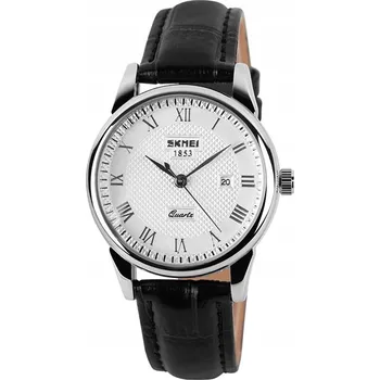 Hodinky Dámské hodinky SKMEI analogový kožený řemínek datumovka hnědá černá