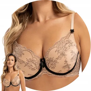 Podprsenka Unikat Atina Vyztužená podprsenka béžovo-černá 85D