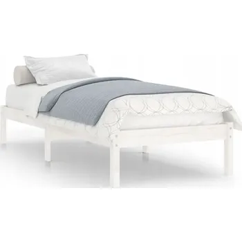 Postel Jednolůžková dřevěná postel VidaXL 100x200 cm, bílá