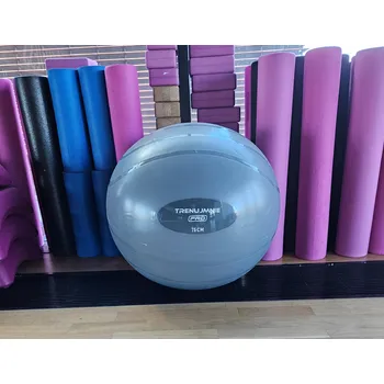 Gymnastický míč Gymnastický míč 75 cm s pumpičkou. Fitness míč nafukovací. Fitball. Grafitová