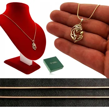 Náhrdelník POZLÁCENÝ NÁHRDELNÍK Z CHIRURGICKÉ OCELI SE ZIRKONY HAD 60 CM + DÁREK