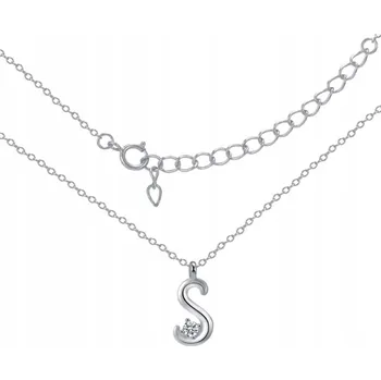 Náhrdelník STŘÍBRNÝ NÁHRDELNÍK PÍSMENO S INICIÁLY JMÉNA