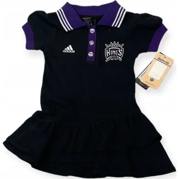 Dívčí šaty Dívčí Šaty Adidas Sacramento Kings NBA 2T s krátkým rukávem