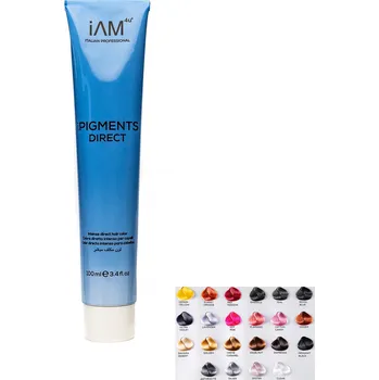 Barva na vlasy iAM4u iPIGMENTS Direct – profesionální přímé pigmenty pro tónování, oživení barvy a lesk vlasů, 100 ml ODSTÍN: ROYAL BLUE Přímé pigmenty pro okamžité tónování vlasů bez oxidantu