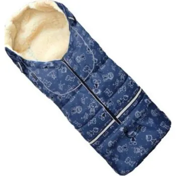 Fusak HappyBee zimní fusak Yetti 3v1 ovčí rouno blau-kinder