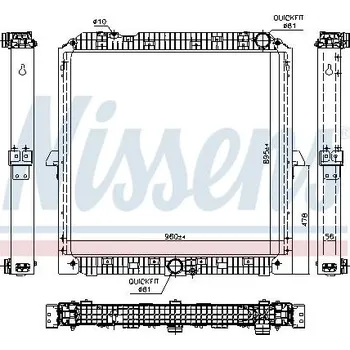 Motor automobilu Chladič, chlazení motoru MAHLE CR2218000S