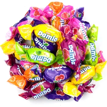 Čokoláda NUTSMAN Karamelky s ovocnou náplní Damla Množství: 250 g