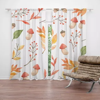 Závěs Sablio Závěs Houbařská sezóna: 2ks 140x250cm