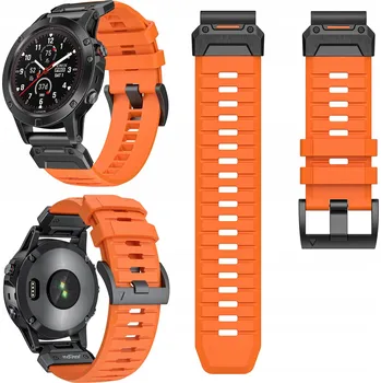 Řemínek na hodinky Řemínek moVear pro Garmin 26mm oranžový