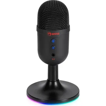 Mikrofon Marvo MIC-06, RGB (MIC-06 BK) černý