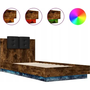 Postel Jednolůžková dřevěná postel VidaXL 90x220 cm, vícebarevná