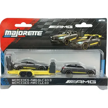 auto na autodráhu MAJORETTE 2-PACK MERCEDES-AMG GLC 63 S + MERCEDES-AMG CLE 53 1:64 NOVÉ