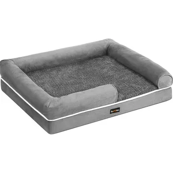 Pelíšek pro psa FEANDREA Omyvatelný neklouzavý pelech, 91x71x25cm, šedý Pelíšek pro psy