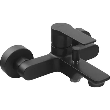 Vodovodní baterie Sapho PAX nástěnná vanová baterie, černá mat - XA10/15