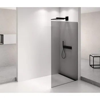 Polysan ARCHITEX BLACK MATT sprchová zástěna 762mm, kouřové sklo - AXB80SC