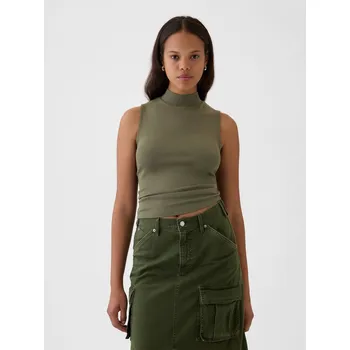 GAP Dámské Úpletový top bez rukávů GAP Zelená L (2468730)