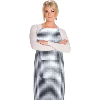 Kuchyňská zástěra Kuchyňská zástěra BERTA - zástěra 67x84 cm Šedá,Bílá