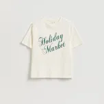 Reserved - Tričko s vánočním motivem - krémová - 861HD-01X - 861HD-01X-XL