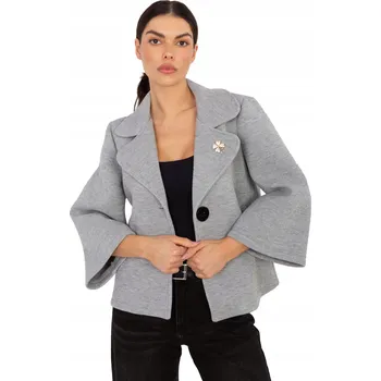 Dámský kabát Dámský krátký elegantní kabát s tříčtvrtečním rukávem