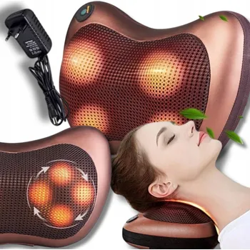 Masážní přístroj MASÁŽNÍ POLŠTÁŘ MASÁŽ ZAD, TĚLA A KRKU MASÁŽNÍ PŘÍSTROJ S MASÁŽNÍMI HLAVICEMI