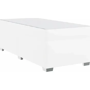 Postel Rámeček postele Bílý 90 x 200 cm Syntetická kůže