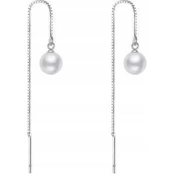 Náušnice Stříbrné náušnice stříbro 925 s přírodní perlou – sladkovodní perla ze stříbra