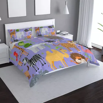 Povlečení Sablio Povlečení Animované safari - 140x200 / 90x70