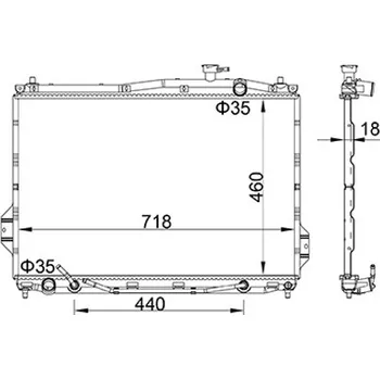 Chladič motoru Chladič, chlazení motoru HART 622 270