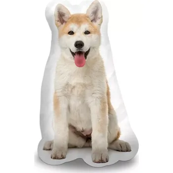 Polštář Sablio 3D polštář ve tvaru Akita Inu
