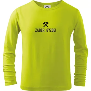 Dětská móda ZABER, GYZDE!﻿ - Triko dětské Long Sleeve - 146 cm/10 let ( Limetková )