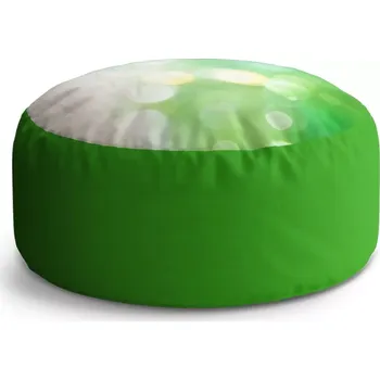 Taburet Sablio Taburet Circle Zelená abstrakce: 38x48 cm