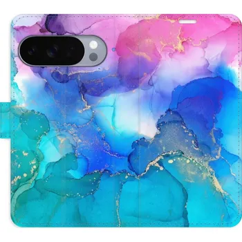 Pouzdro na mobilní telefon Flipové pouzdro iSaprio - BluePink Paint - Google Pixel 10 / 10 Pro