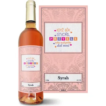 Víno Sablio Růžové víno Když Bůh stvořil přítele: 0,75 l