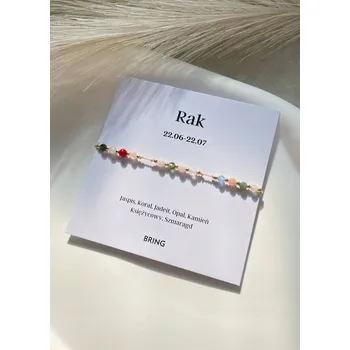 Náramek Náramek znamení zvěrokruhu rak pozlacené kuličky