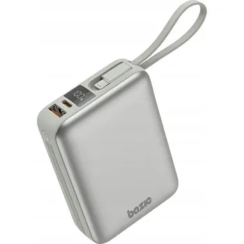 Powerbanka Powerbank 4v1 Bazic Fusion Mini 20000mAh s USB-C/Lightning kabelem, šedý