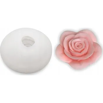 Svíčka Silikonová forma na svíčky, vosk, mýdla a odlitky - motiv růže