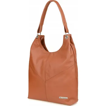 Kabelka Beltimore kabelka z pravé kůže hnědá