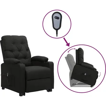 Křeslo Zvedací křeslo černé textil IM_3093479