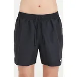 NIKE Pánské plavky Logo Tape 5" Volley M BÍLÁ|ČERNÁ