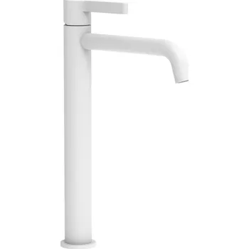 Vodovodní baterie Sapho ICONIC stojánková umyvadlová baterie vysoká, bílá mat - AF006W
