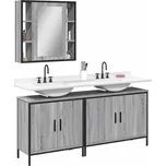 3dílný set koupelnových skříněk šedý sonoma kompozitní dřevo IM_3214733