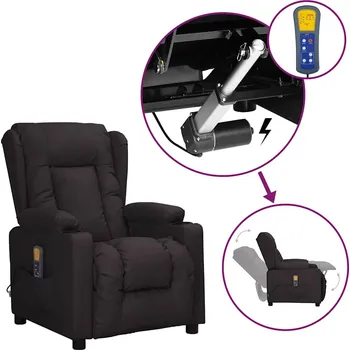 Křeslo Zvedací masážní křeslo černé umělá kůže IM_3093450