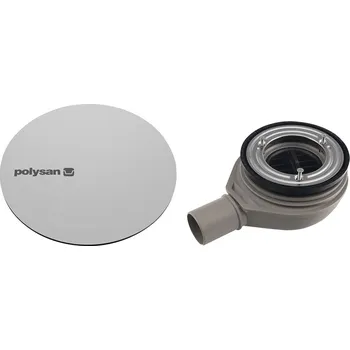 Sifon Polysan MIRAI vaničkový sifon, průměr 90mm, DN40, krytka nerez - 72730