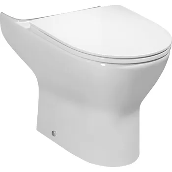 Klozet Bruckner DARIO WC kombi mísa, Rimless, 62,5x36cm, spodní/zadní odpad, bílá - 201.401.4
