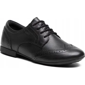 Dámské polobotky GEOX POLOBOTKY PRO MLÁDEŽ ČERNÉ KOŽENÉ VEL. 41 Ž_D